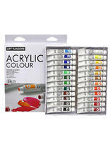 Без бренда «Коробка 24 шт.: Акриловые краски «Две картинки» 24 шт. по 12 мл, проф. пигмент» в Пензе