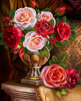 Без бренда «Букет роз в изящной вазе (20шт)» в Пензе