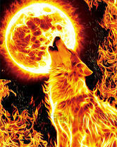 Без бренда «Огненный волк воет на луну (20шт)» в Пензе