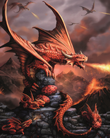 Без бренда «Коробка 20 шт: Дракон на скале» в Пензе