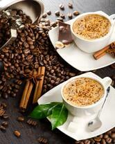 Латте с корицей и шоколадом