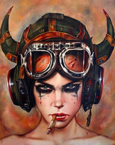 Без бренда «Девушка в шлеме с сигаретой» в Пензе