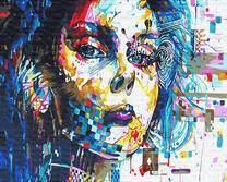 Женский портрет в абстракции