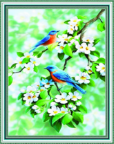 Без бренда «Две птички на цветущей яблоне» в Пензе в интернет-магазине  Без бренда «Две птички на цветущей яблоне» в Пензе