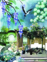 Без бренда «Сад с беседкой, цветами и птицей» в Пензе в интернет-магазине  Без бренда «Сад с беседкой, цветами и птицей» в Пензе