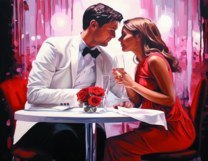 Без бренда «Пара на свидании в ресторане» в Пензе в интернет-магазине  Без бренда «Пара на свидании в ресторане» в Пензе