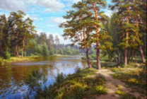 Без бренда «Хвойный лес и река» в Пензе в интернет-магазине  Без бренда «Хвойный лес и река» в Пензе