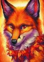 Без бренда «Хитрая лиса с осенним венком» в Пензе в интернет-магазине  Без бренда «Хитрая лиса с осенним венком» в Пензе