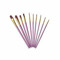 Без бренда «Кисти для рисования набор (10 шт) сиреневые» в Пензе в интернет-магазине Без бренда «Кисти для рисования набор (10 шт) сиреневые» в Пензе