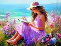 Без бренда «Девочка читает на берегу» в Пензе в интернет-магазине  Без бренда «Девочка читает на берегу» в Пензе