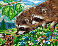 Без бренда «Еноты и бабочка на цветочной поляне» в Пензе