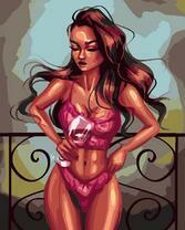 Без бренда «Девушка в нижнем белье с бокалом вина» в Пензе